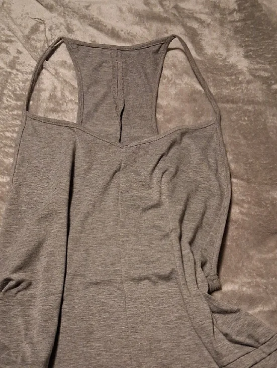 Gray Racerback Tank Onsie - Picture 2 of 6